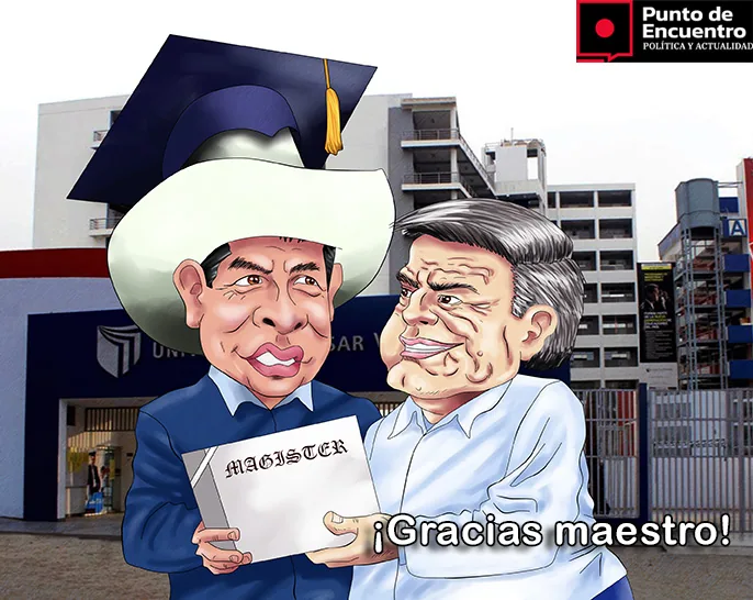 El título de magister del presidente de la República, Pedro Castillo Terrones.