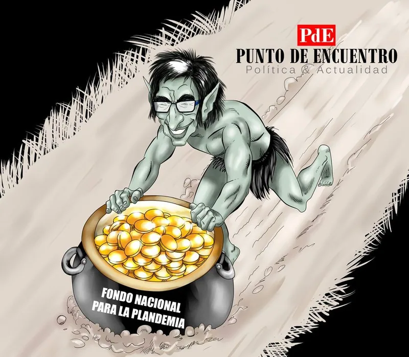 Martín Vizcarra preparando el Halloween en tiempos de Covid-19.